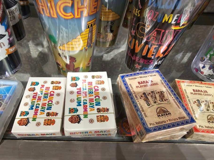 Colorful decks of playing cards