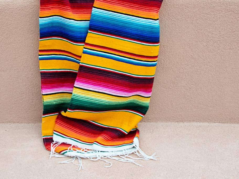 Vibrant rainbow sarape (scarf)